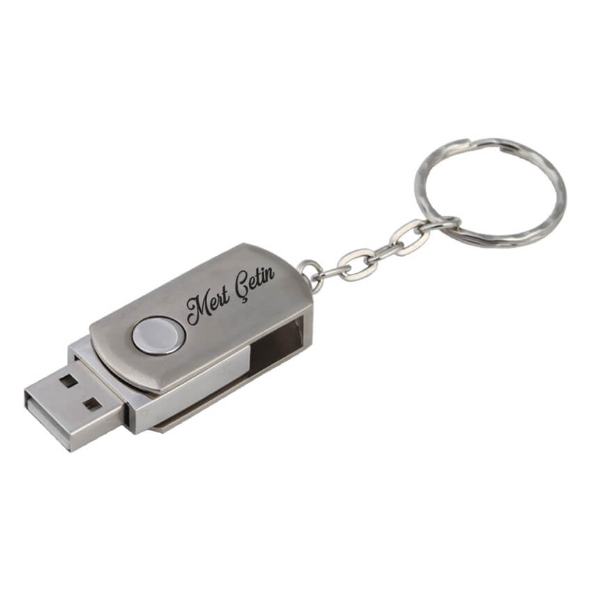 İsme Özel Metal 32 GB USB Bellek ve Kalem Seti - 3