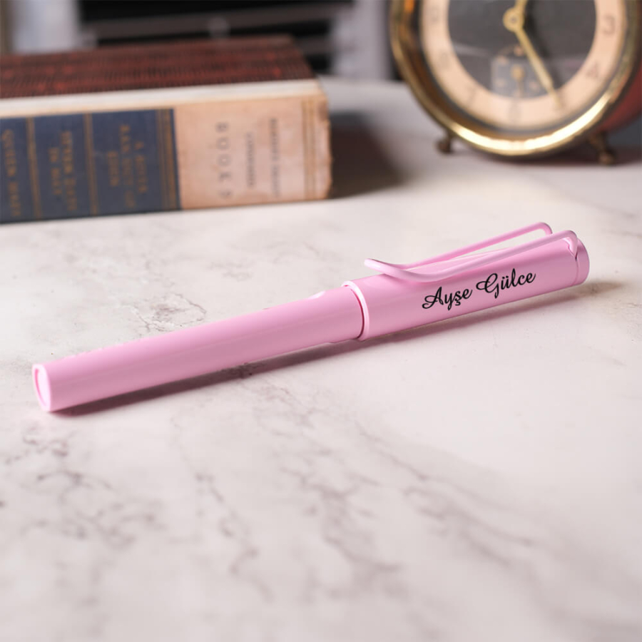 Kişiye Özel Lamy Safari 2023 Limited Edition Dolma Kalem F Uç Light Rose 0D2-LR-F - LAMY (1)